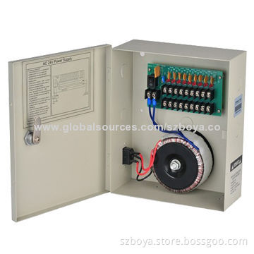 Professional CCTV Power Supply AC24V 10A for 4Channels Cameras,Max.3A/Channel